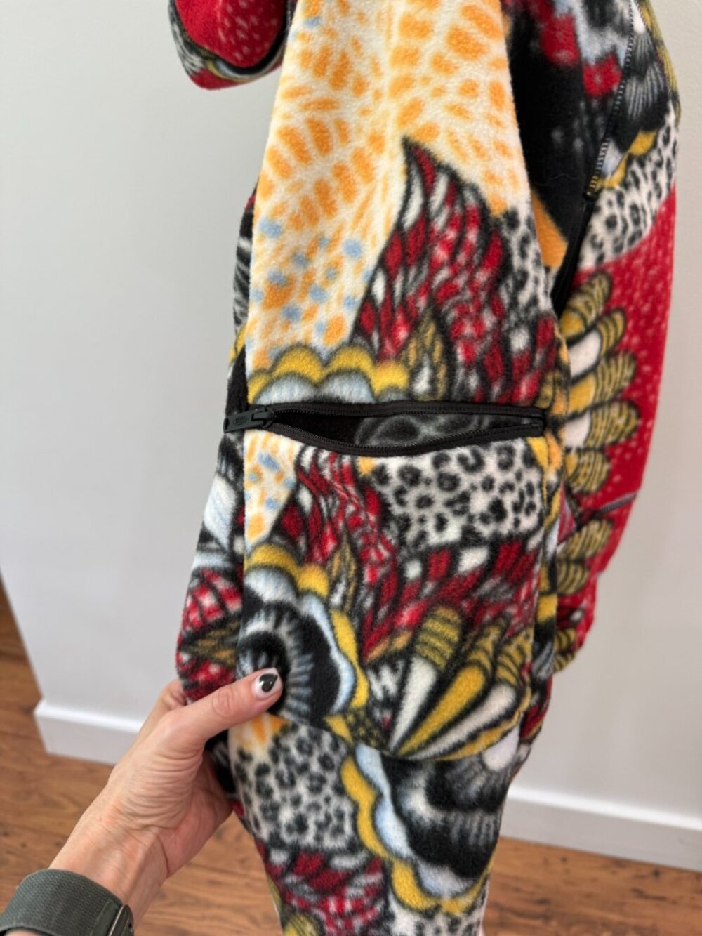 Free People Movement Wild And Free Printed Fleece Pullover NEW Size Small - Picture 11 of 16
